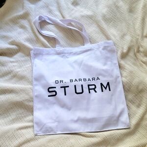 Dr Barbara Sturm White Canvas Tote Bag
